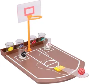 1 Set Creative Desktop Basketball Drinking Supplies for Parties Easy to Play Game for Entertaining Friends Great for Social Gatherings
