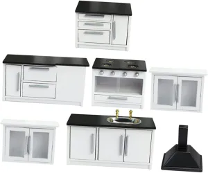 1 Set Scale Dollhouse Charming Mini Kitchen Accessories for Creative Play and Decoration