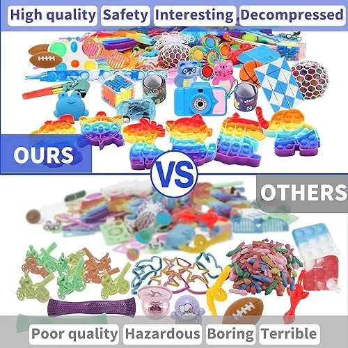 1000Pcs Party Favors for Kids, Fidget Toys Bulk, Birthday Gift Toys, Fidgets Stocking Stuffers, Treasure Box Birthday Party, Goodie Bag Stuffers, Carnival Prizes, Pinata Filler Stuffers for Classroom
