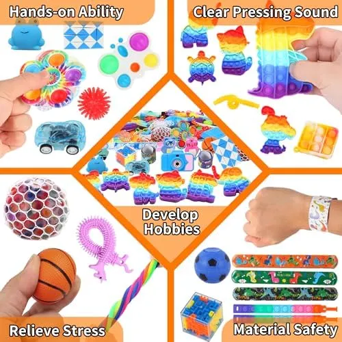 1000Pcs Party Favors for Kids, Fidget Toys Bulk, Birthday Gift Toys, Fidgets Stocking Stuffers, Treasure Box Birthday Party, Goodie Bag Stuffers, Carnival Prizes, Pinata Filler Stuffers for Classroom