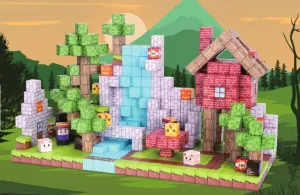 100PCS Magnetic Blocks (Forest)