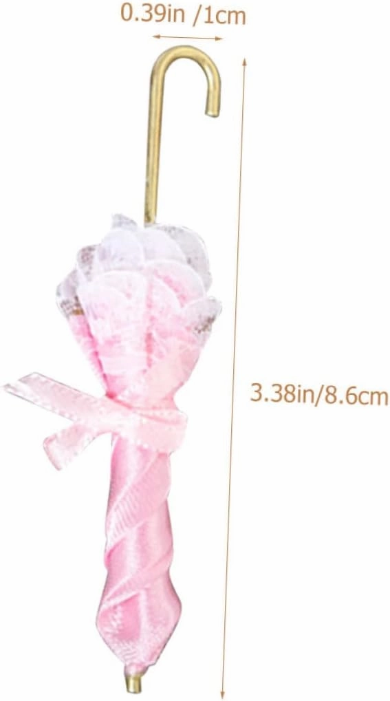 10pcs Miniature Umbrella Decorative Tiny Umbrellas for Mini House Decor Scale for Dollhouses Crafts and Education