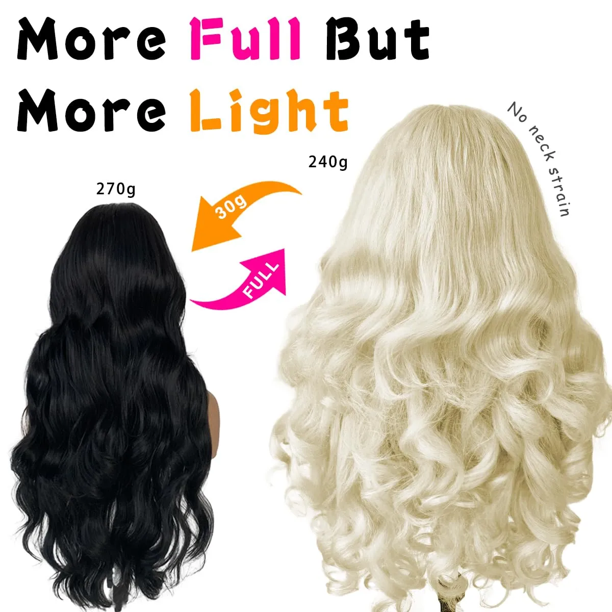 13x6 Glueless Blonde Wig HD 613 Lace Frontal Wig Pre-Cut Yaki Crazy Body Wave Wig Pre-Plucked Synthetic Wear And Go Wig For Cosplay