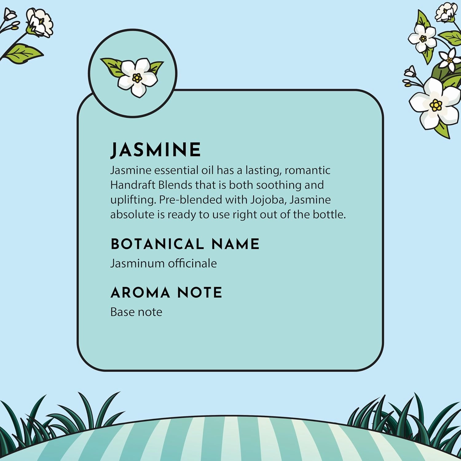 16 fl oz - Jasmine Essential Oil (100% Pure & Natural) Large Aluminum Bottle for Aromatherapy, Diffuser, Candle & Soap Making - Minamino Blends