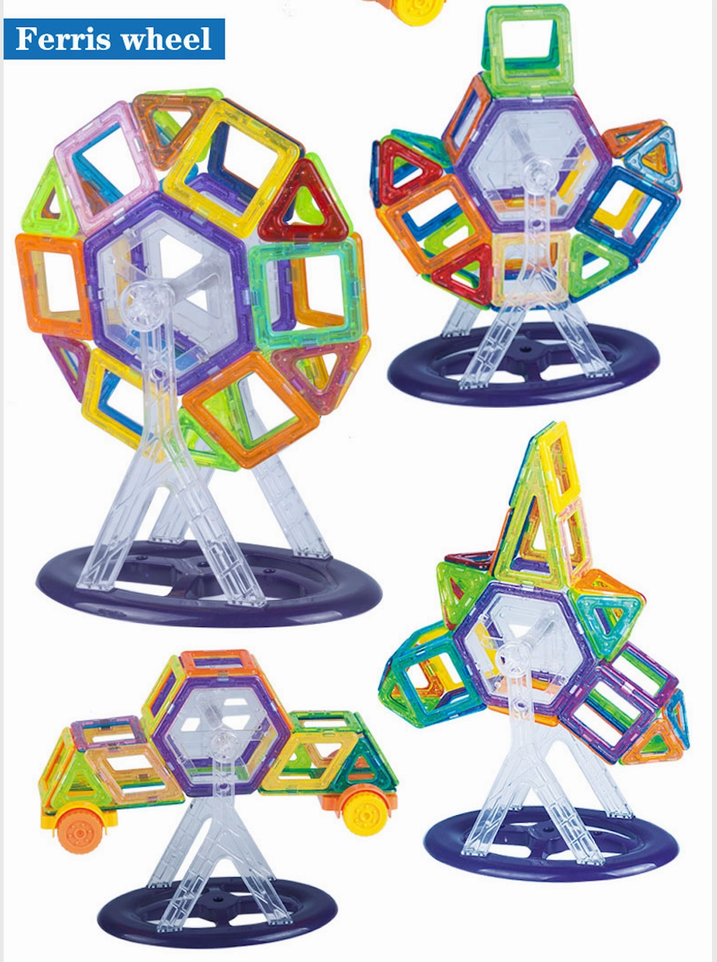 184 Piece Mini Magnetic Designer Construction Block Set