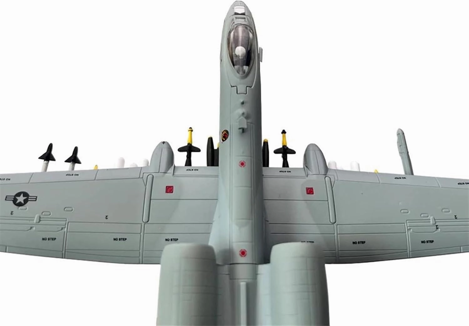 1/100 Scale A-10 A10 Thunderbolt II for Warthog Hog Attack Plane Fighter Diecast Metal Aircraft Model Miniatures Set(A-10A Shark DS)