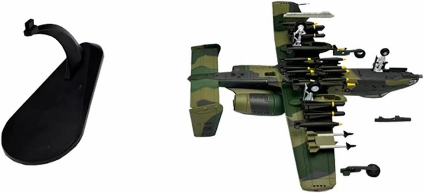 1/100 Scale A-10 A10 Thunderbolt II for Warthog Hog Attack Plane Fighter Diecast Metal Aircraft Model Miniatures Set(A-10A Shark DS)