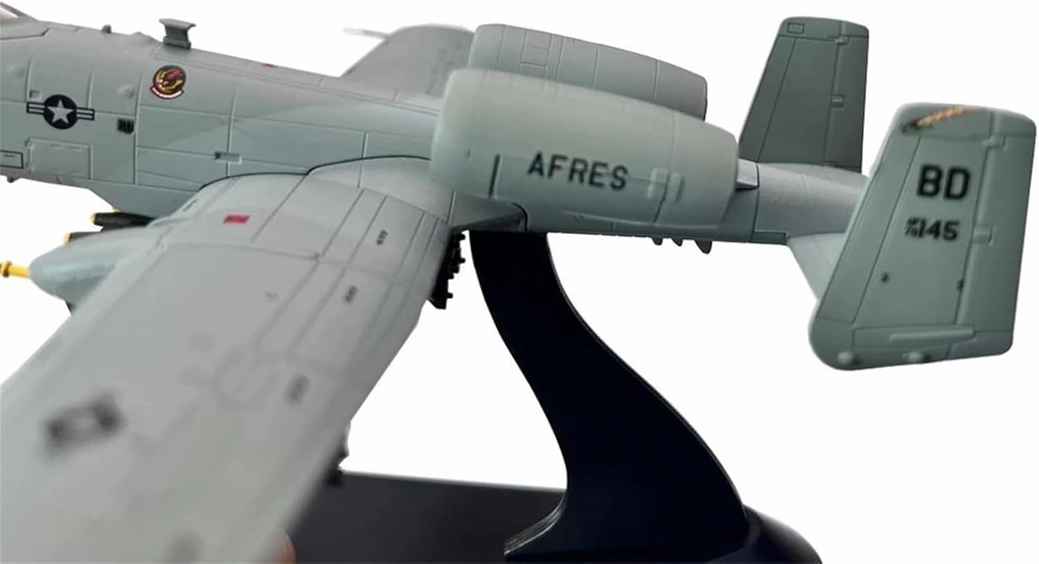 1/100 Scale A-10 A10 Thunderbolt II for Warthog Hog Attack Plane Fighter Diecast Metal Aircraft Model Miniatures Set(A-10A Shark DS)