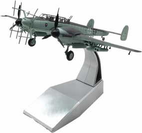 1/100 Scale for German Bf-110 Fighter G-4 Night Fighter Model Alloy Model Diecast Plane Model for Collection
