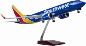 1 85 Scale for Southwest B737 Plane Models Model Airplane with Light and Wheels Collection Display Decorations Airplanes(No loght)