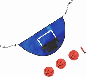 1set Trampoline Basketball Frame Indoor Basketball Hoop with Fun Exercise for Boys and Trampoline Models Great for Parent Interaction and Indoor Activities