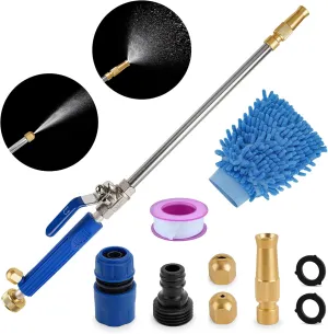 2025 Upgraded Jet Nozzle Power Washer for Garden Hose,Hydro Jet Power Washer Tools with 3 Hose Nozzles, 2-in-1 High Pressure Washer Wand Attachments for Car Garden Watering Window Pet Washing