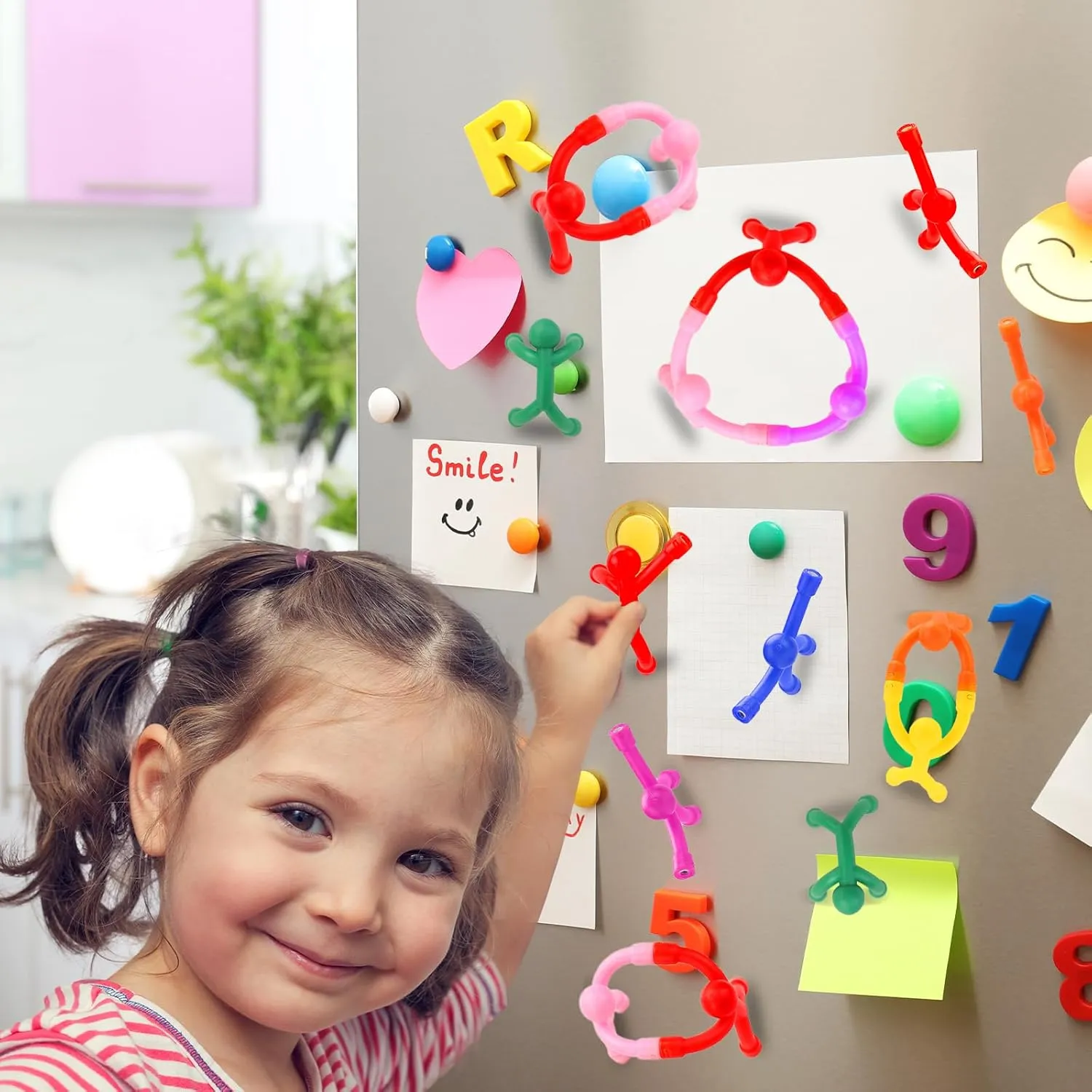 24 Pcs Magnetic Toys - Fridge Magnets, Cute & Funny Mini Toys for Kids & Adults, Whiteboard & Refrigerator Decoration
