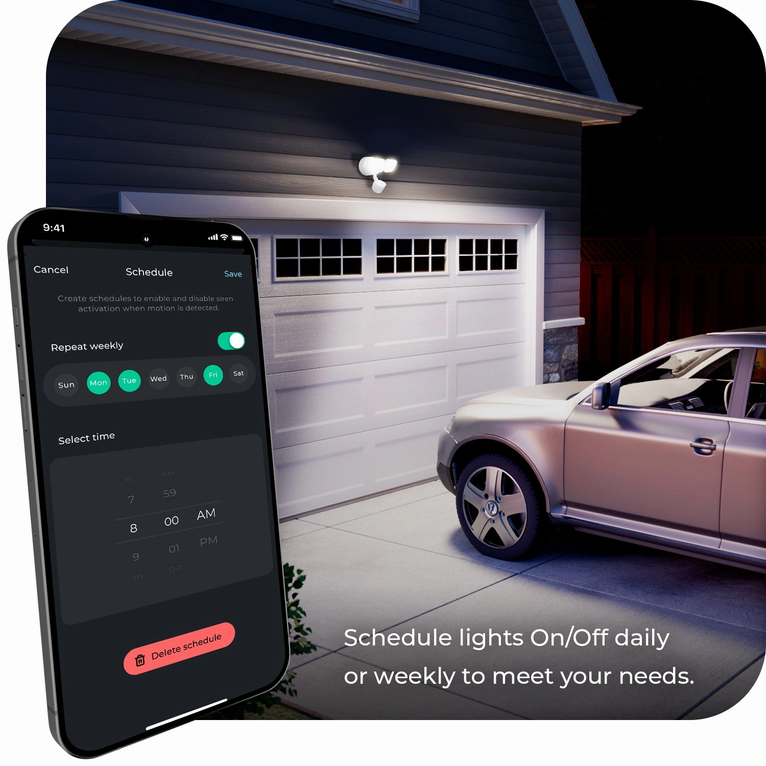 240-Degree 22W Twin Head White Wi-Fi Smart 2200 Lumens Hardwired LED Motion Security Light, No Hub Required