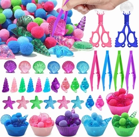 249 Pcs Summer Beach Sensory Bin Filler Summer Creatures Counting Sorting Sensory Bin Items Motor Toys Beach for Kids Counting Toys for Preschool Education Activities