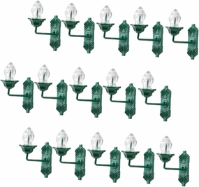 25pcs Micro Landscape Wall Lamps Miniature Wall Lamp Model Delicate Mini Light for Mini House Adornment