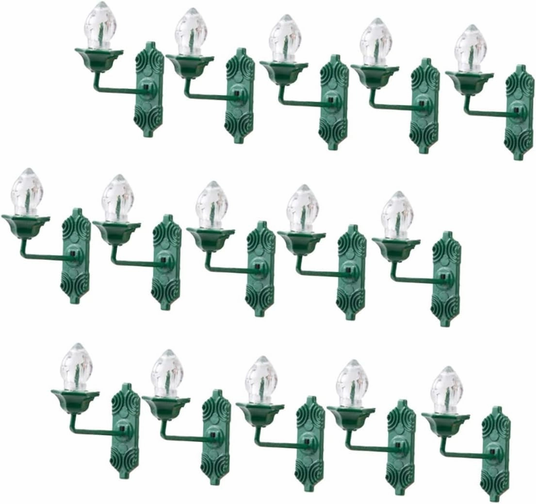 25pcs Micro Landscape Wall Lamps Miniature Wall Lamp Model Delicate Mini Light for Mini House Adornment