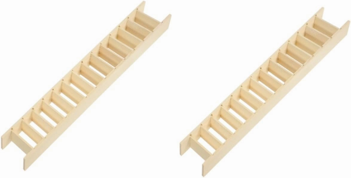 2pcs Mini House Ladder Miniature Wooden Ladder Decor for Dollhouse Compact Fairy Garden Accessory for Creative Role Play and Vivid Scene Creation for Tiny House Decoration