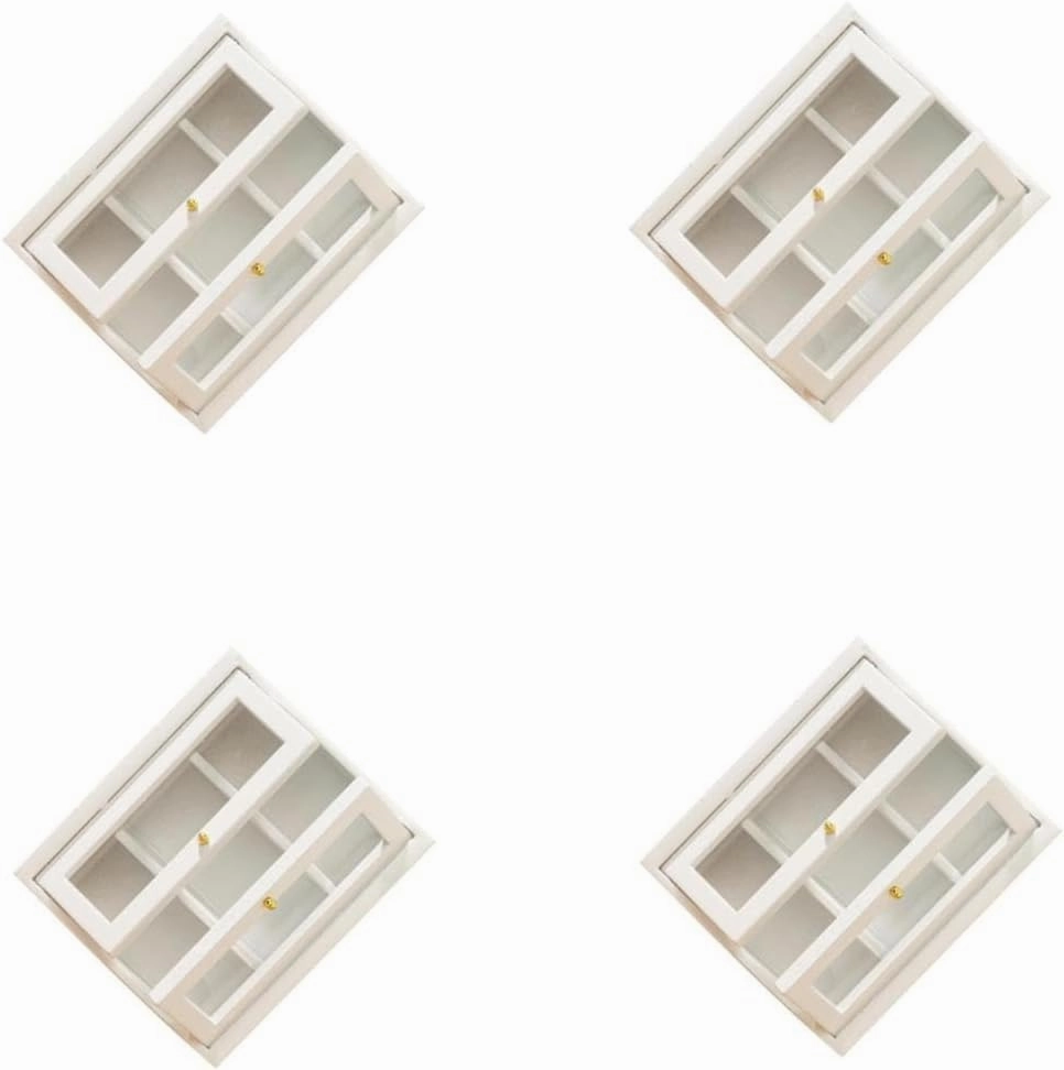 2pcs Miniature Cabinet Model Elegant Mini House Kitchen Cabinet Decoration for Dollhouse Micro Landscape Decor Unique Design Practical Accessory for Miniature Living Scenes