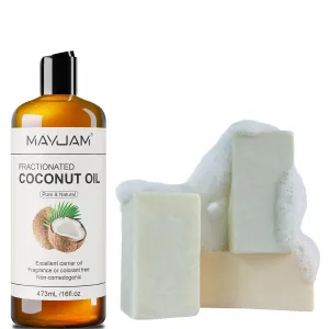 3 Pack Bar Body Soap with Pure Coconut Oil Liquid 16 OZ Relaxing Massage and Body Oil,Carrier Oil for Essential Oils Mixing