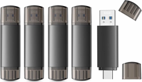 32GB USB C Flash Drive Dual USB 3.0 Flash Drive Type C   USB A Portable Type-C Flash Drive 2-in-1 USB-C Thumb Drive for Smartphone Tablet Computer Mac iPhone 15 (5 Packs)