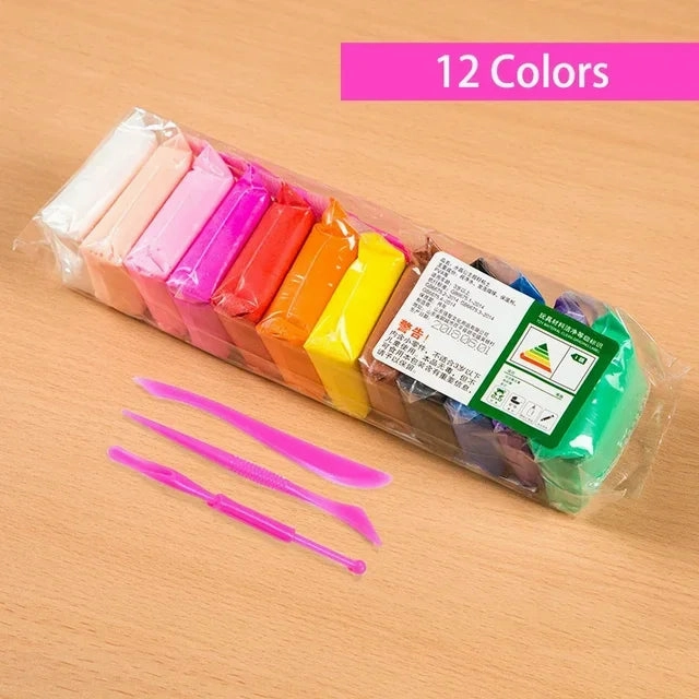 36 Colors Fluffy Soft Polymer Clay Toy Set
