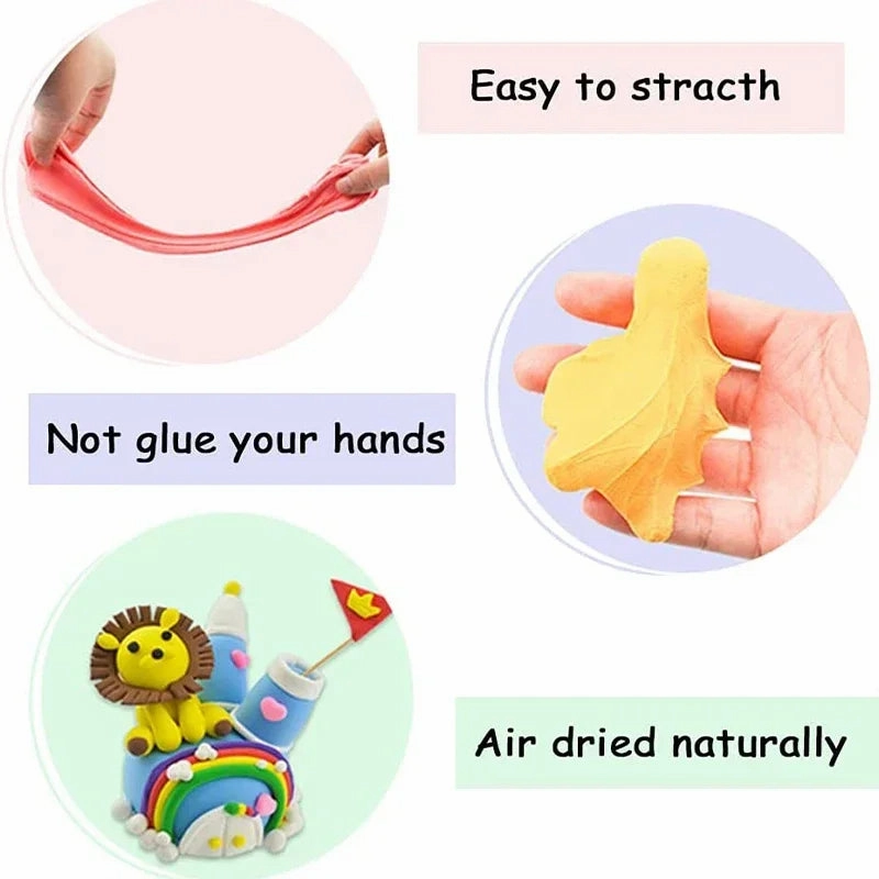 36 Colors Fluffy Soft Polymer Clay Toy Set
