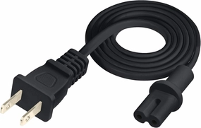 3-Foot Power Cord - Compatible with Sonos Speakers: Five, Play 5, Beam, Ray, Arc, Amp, Playbase, Sub Gen 3 & Mini - Black