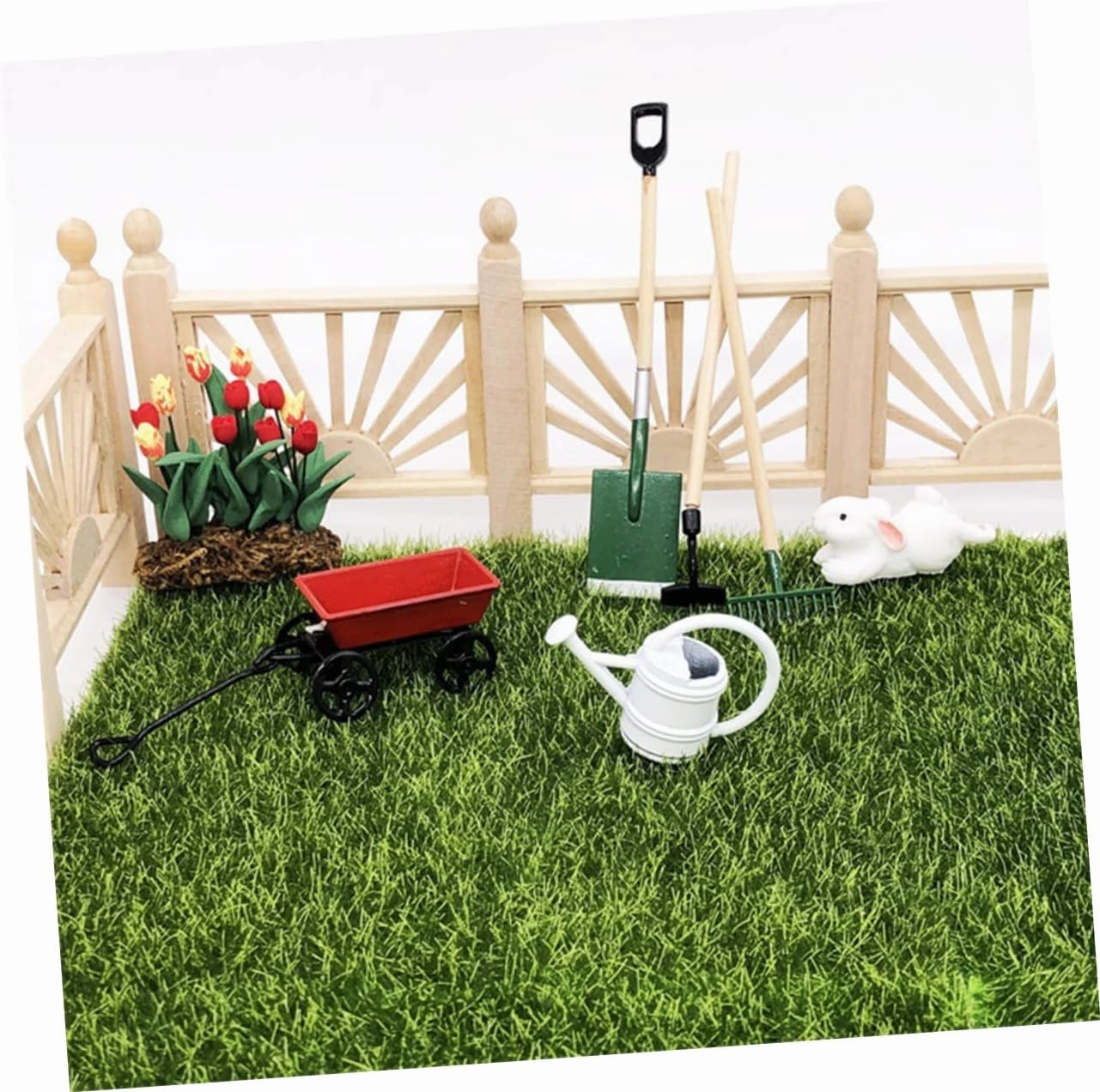 3 Sets Mini House Gardening Tool Dollhouse Accessory for Creative Micro Garden Decor Safe Material for Imaginative Play and Scene Decoration