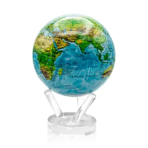 4.5in Relief Map Blue Mova Globe