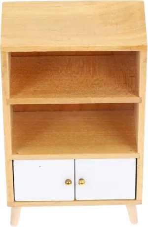 4pcs Miniature Bookshelf Model for Dollhouse Cute Display Cabinet Furniture for Boys and Girls Rooms Bedrooms and Play Scenes for Birthdays Holidays