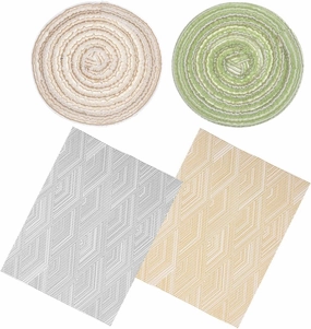 4Pcs Mini Decorative Carpet for Dollhouse Soft Cloth Mats and Shapes Realistic Miniature Flooring Decor for House Play and Scene Enhancement