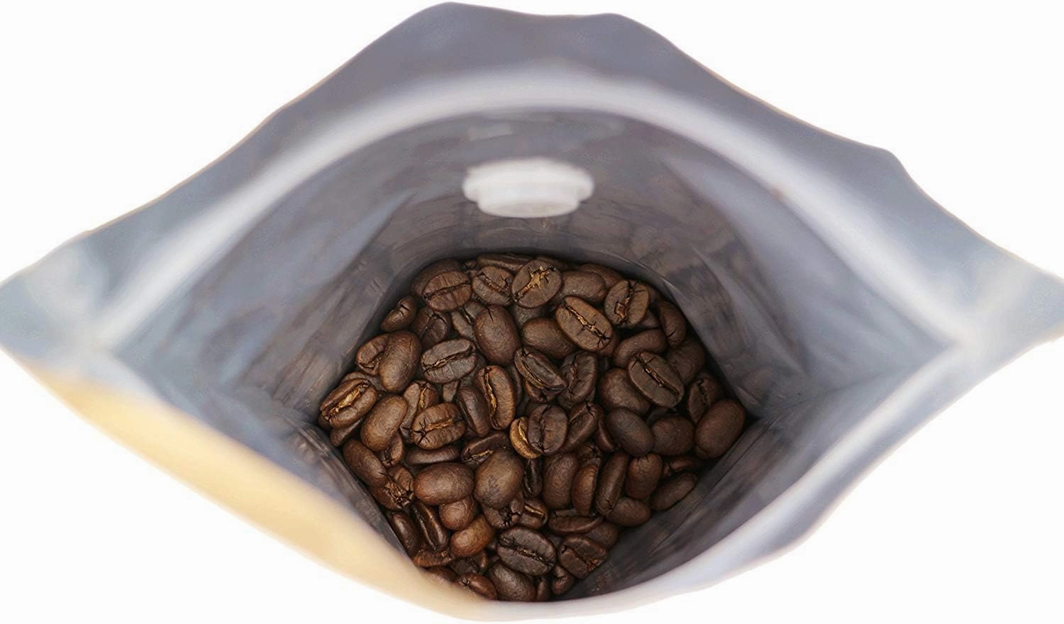 50 Counts High Barrier Natural Kraft Paper Stand up Zipper Coffee Pouch Bag with One Way Degassing Valve (50, 16 OZ/1 LB/454-500 Gram)