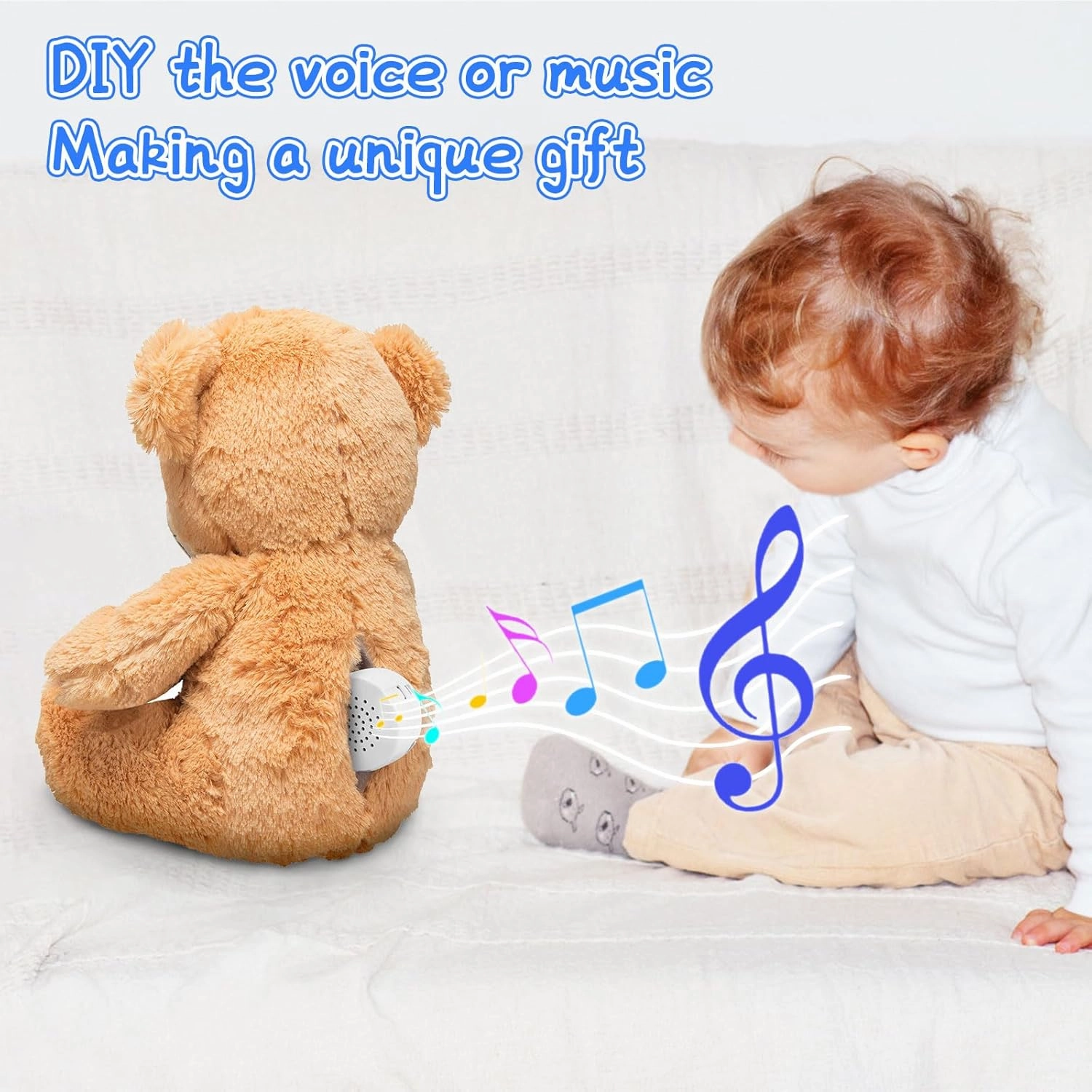 5 Pack Voice Recorder for Stuffed Animal, DIY Recording Music Sound Module for Plush Toy, Stuffed Bear Toy, Baby Doll Toy,and Pillow (30 Seconds)