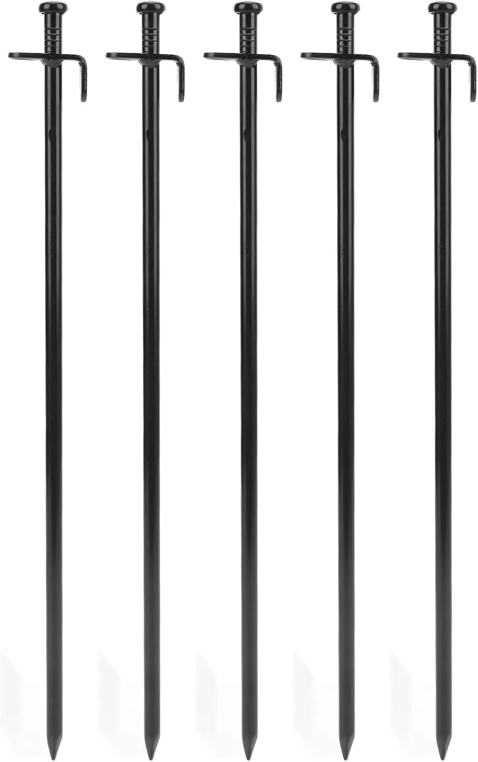 5Pcs Durably Steel Tent Stakes, with Penetration, Widely Used for Tents Canopies and Tarps, Ground Anchors for Outdoor Camping (40cm)