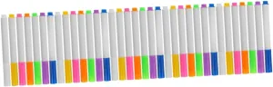 5sets Thick Dry Erase Markers Magnetic Erase Markers for Whiteboard Fine Tip Writing Supply 12 Pack 7pcs*5