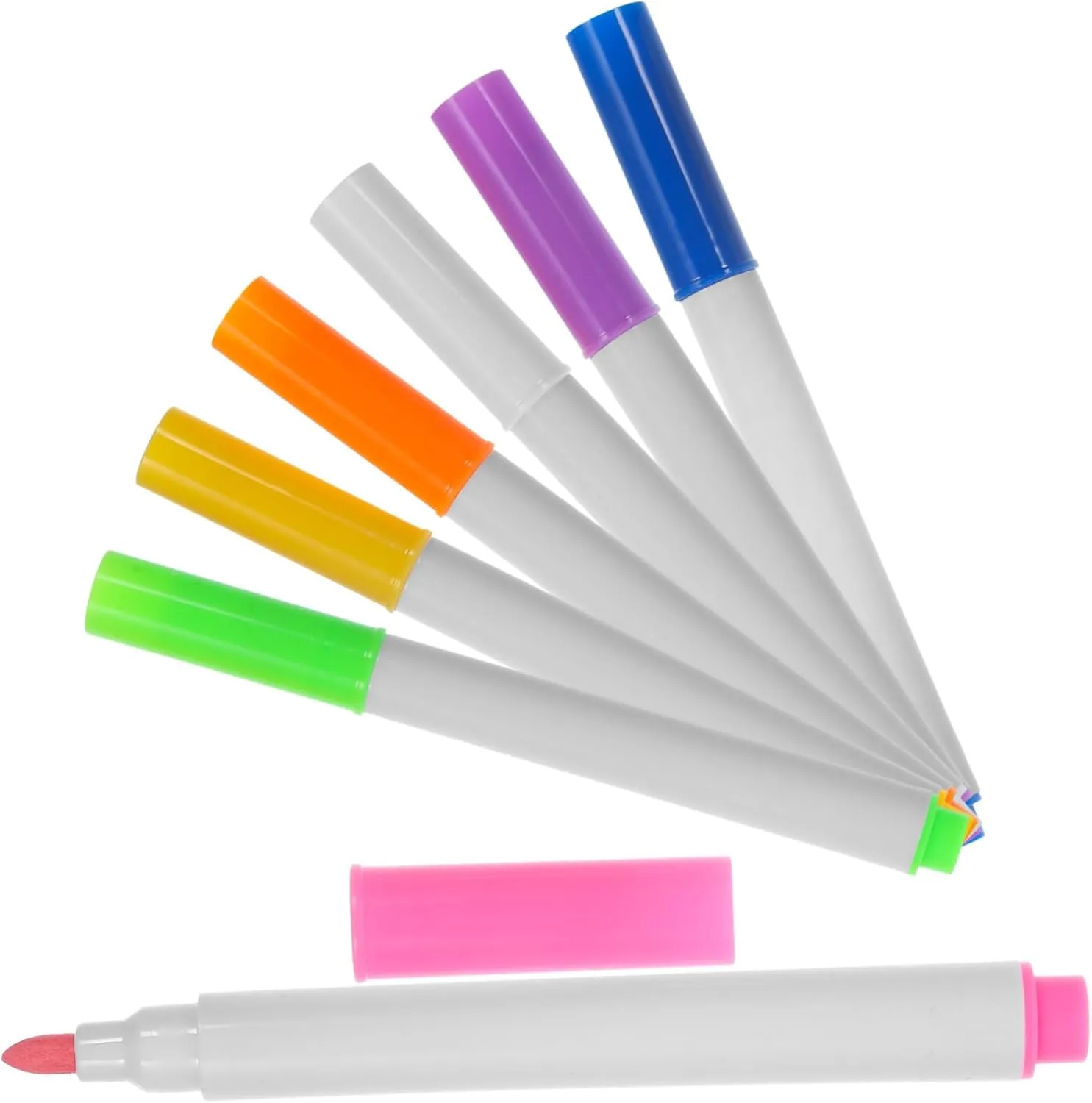 5sets Thick Dry Erase Markers Magnetic Erase Markers for Whiteboard Fine Tip Writing Supply 12 Pack 7pcs*5