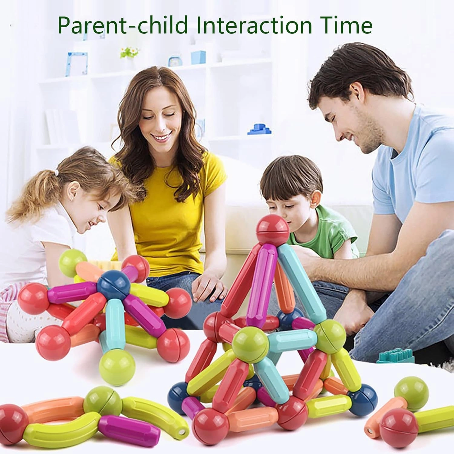 64pcs Magnetic Sticks and Balls Set | STEM | Educational