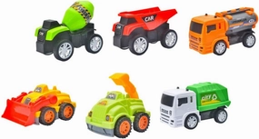 6pcs Pull Back Toy Car Kids Mini Toys Pull Back Truck Toys Cartoon Child Toys Kidcraft Playset Cars Toy Small Car Toys Small Truck Toys Kid Toys Preschool Mixer Truck Abs Puzzle