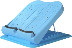 8Speed Adjustment Inclined Stretching Plate Folding Fitness Relax Standing Board Pedal Magnetic Massage Anti Slip Foot Trainer,Blue