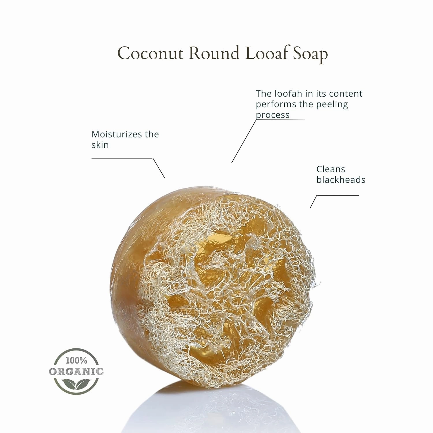 | Natural Coconut Round Loofah Scrub Handmade Soap Bar | Body Scrub for Mens and Kids Soap Holder Loofah | Goat Milk Soap Lavender Tea Tree Soap Coffee Soap Glycerin Soap