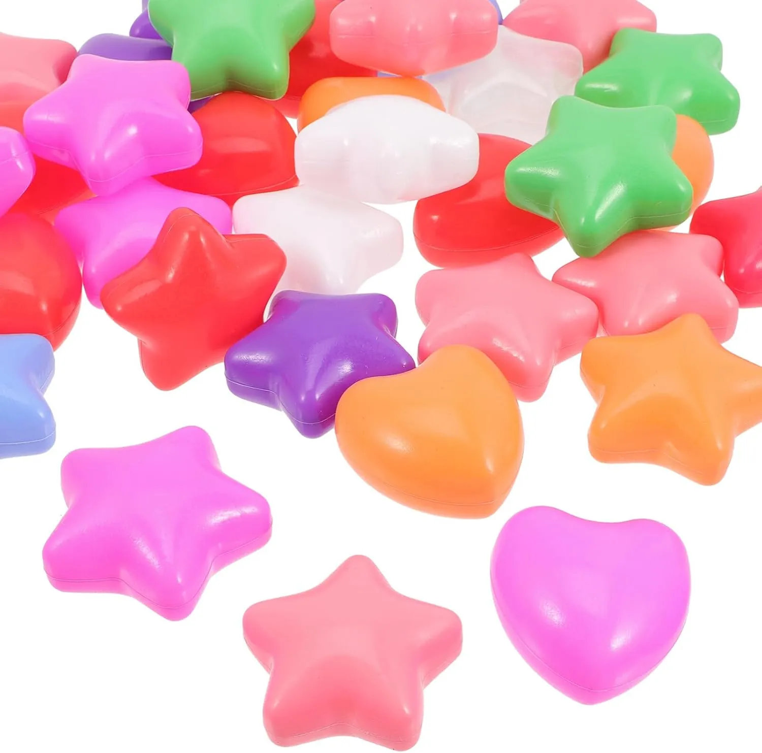 ABOOFAN Ball Pit 200 pcs Star-Shaped Toddler Play Playground Heart-Shaped Kiddie Baby Tent Game Plastic Crush Pool Birthday Props Creative Swim Thicken Phthalate Ball Bath Balls