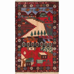 Afghan War Rug Afghanistan Traditional Hand Knotted Rug For Home Décor War Rug