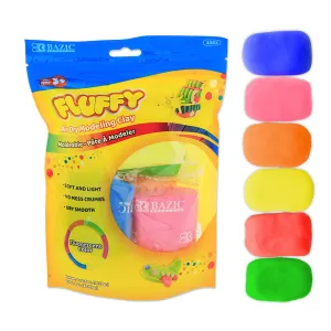Air Dry Modeling Clay 6 Fluorescent Color 0.5 Oz.