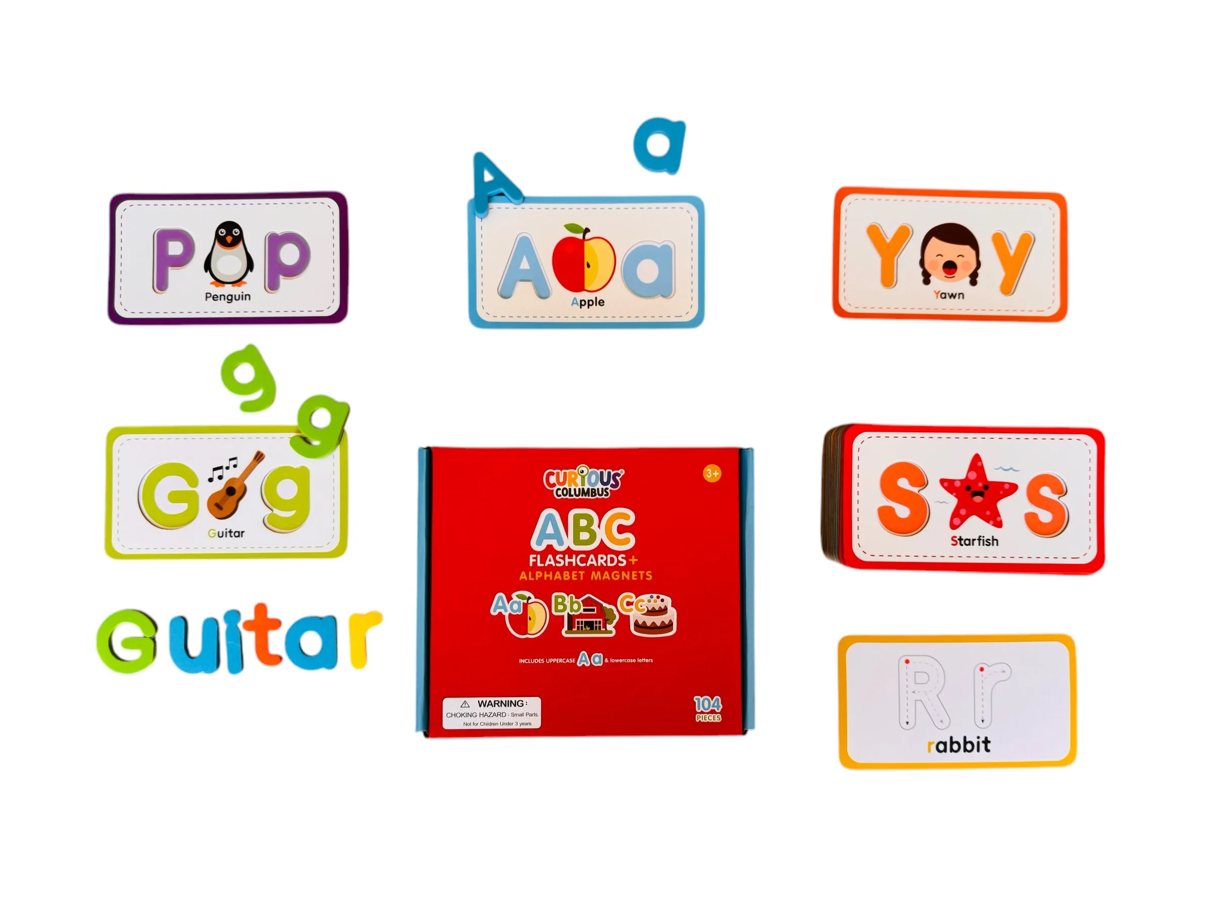 Alphabet Matching Flashcards and Magnetic Letters