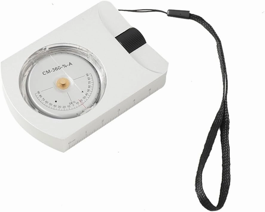 Altimeter Handheld Clinometer, Aluminum Clinometer, Waterproof Clinometer Forestry Sighting Altimeter for Backpacking Hiking Field Work Handy Trail Slope Building Tree Height Measuring Tool