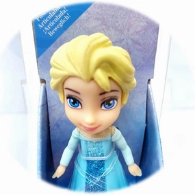Amarina Packed in Clear Box for Gift Frozen Mini Poseable 3.5'' Doll Choose from All 14 Style Frozen Characters (ELSA Aqua)