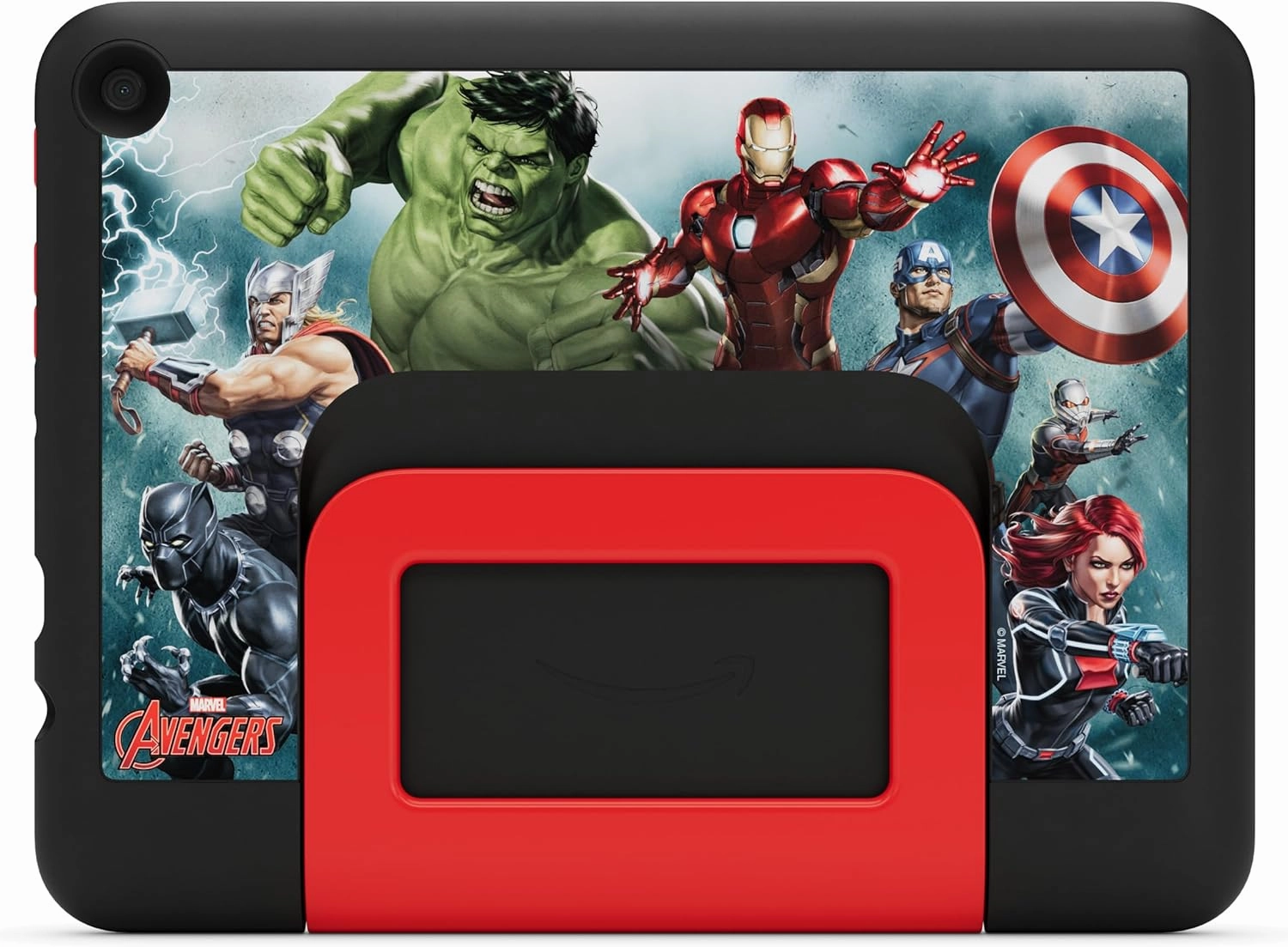 Amazon Fire HD 8 Kids Pro tablet, ages 6-12. Bright 8" HD screen, includes ad-free content, parental controls, 13-hr battery, slim case for older kids, 32GB, Marvel Avengers, (2024 release)