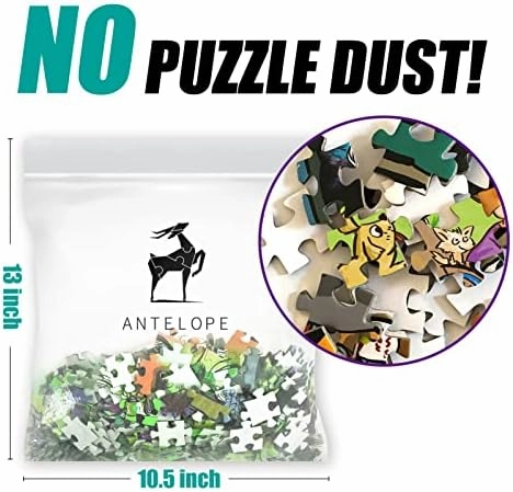Antelope - 1000 Piece Puzzle for Adults, Dog Park Jigsaw Puzzles 1000 Pieces - 1000 Pieces High Resolution, Matte Finish, Smooth Edging, No Dust Leisure Animal Puzzle