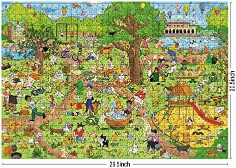 Antelope - 1000 Piece Puzzle for Adults, Dog Park Jigsaw Puzzles 1000 Pieces - 1000 Pieces High Resolution, Matte Finish, Smooth Edging, No Dust Leisure Animal Puzzle
